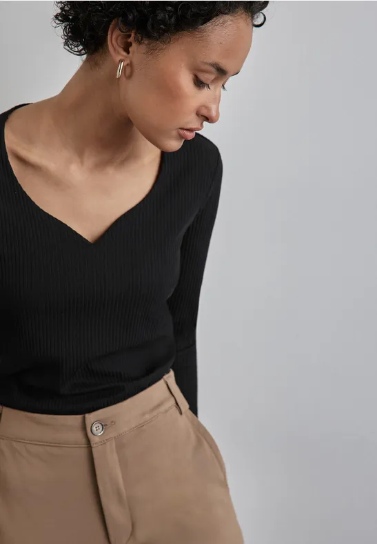Street One Shirt mit Herzausschnitt Valentinstagsangebot
