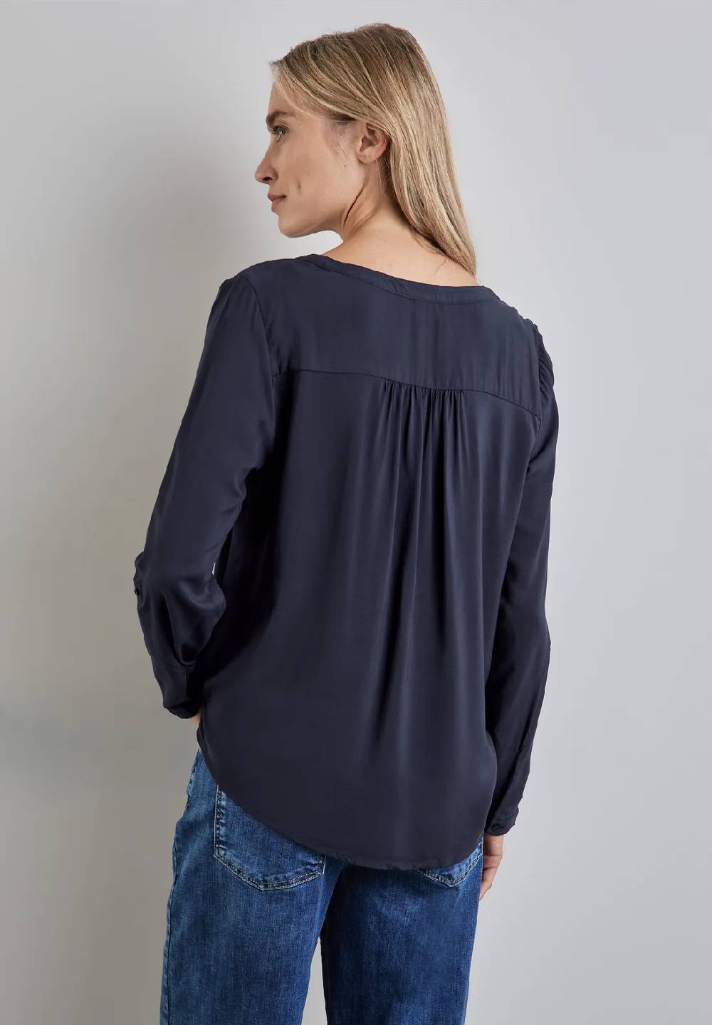 Street One Basic Bluse in Unifarbe Zeitlich begrenztes Angebot
