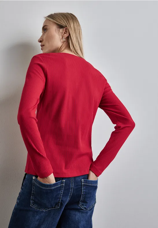 Street One Shirt mit Herzausschnitt Blitzangebot