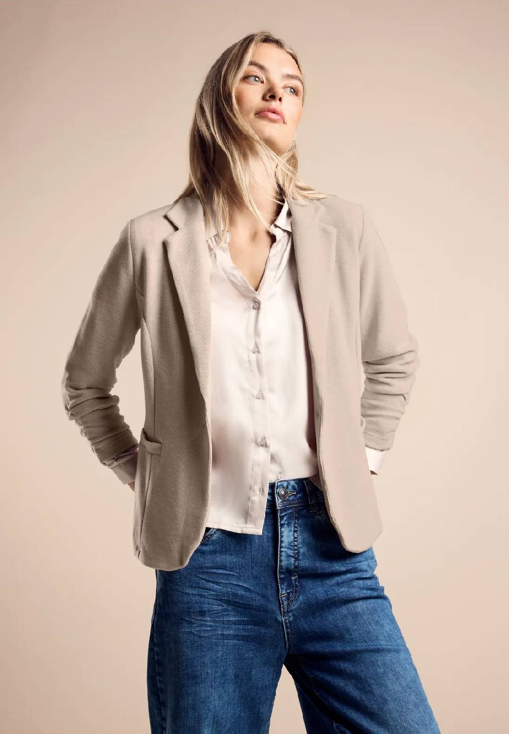 Street One Basic Blazer mit Raffungen Neuheiten