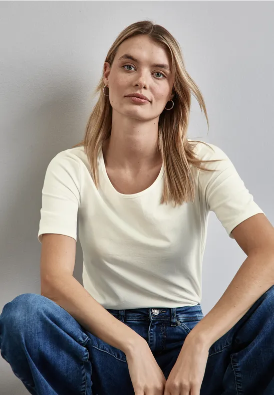 Street One T-Shirt mit Rundhals Räumungsverkauf