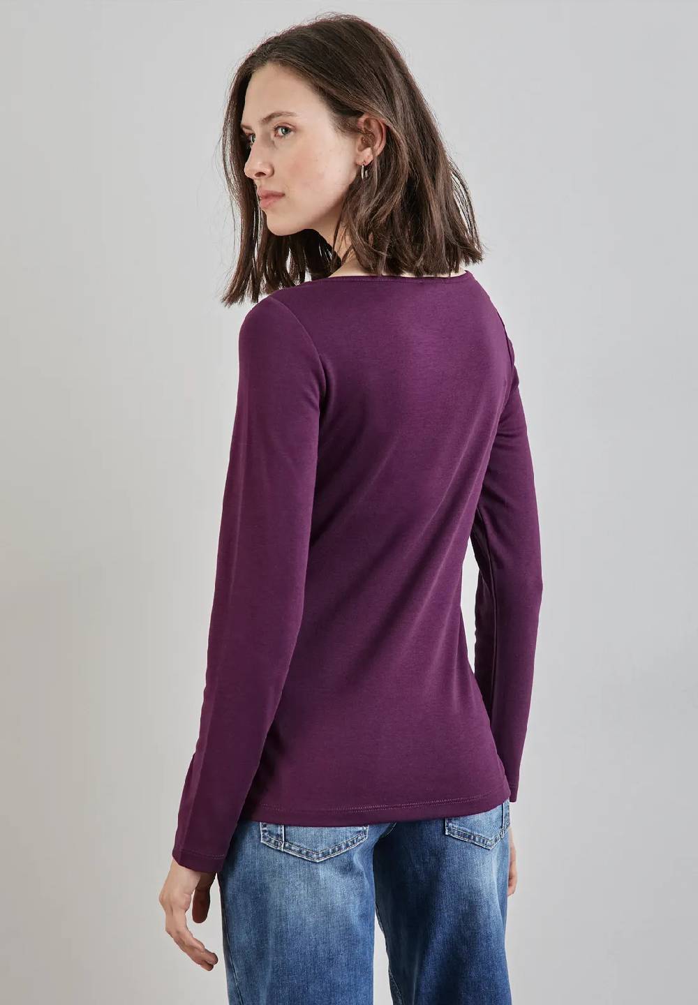 Street One Basic Langarmshirt - Style LANEA Kostenlose Rückgabe