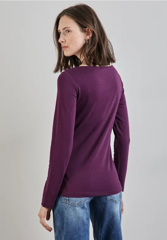 Street One Basic Langarmshirt - Style LANEA Kostenlose Rückgabe