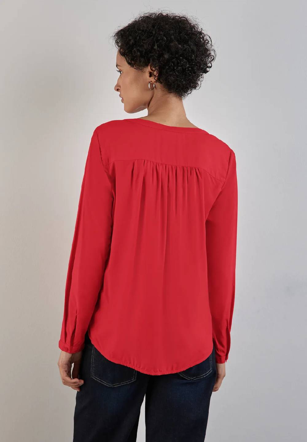 Street One Basic Bluse in Unifarbe - Style BAMIKA Letzte 2 Tage