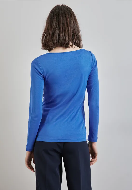 Street One Basic Langarmshirt - Style LANEA Sonderangebot der Fabrik