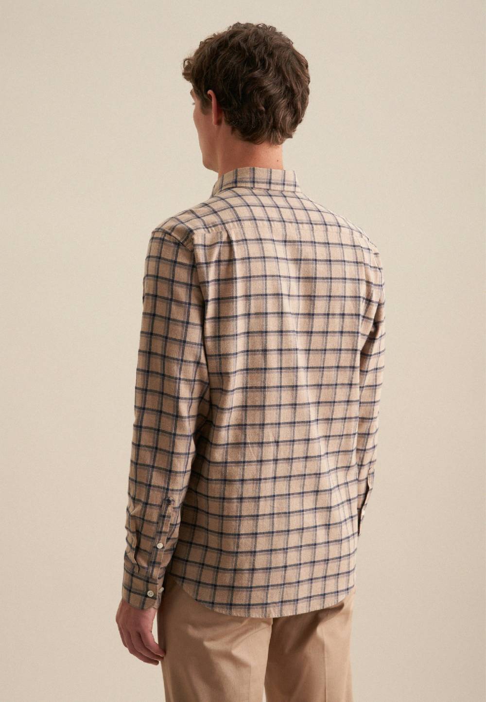 Studio Seidensticker Flanell Casual Hemd in Regular mit Button-Down-Kragen Nur für heute