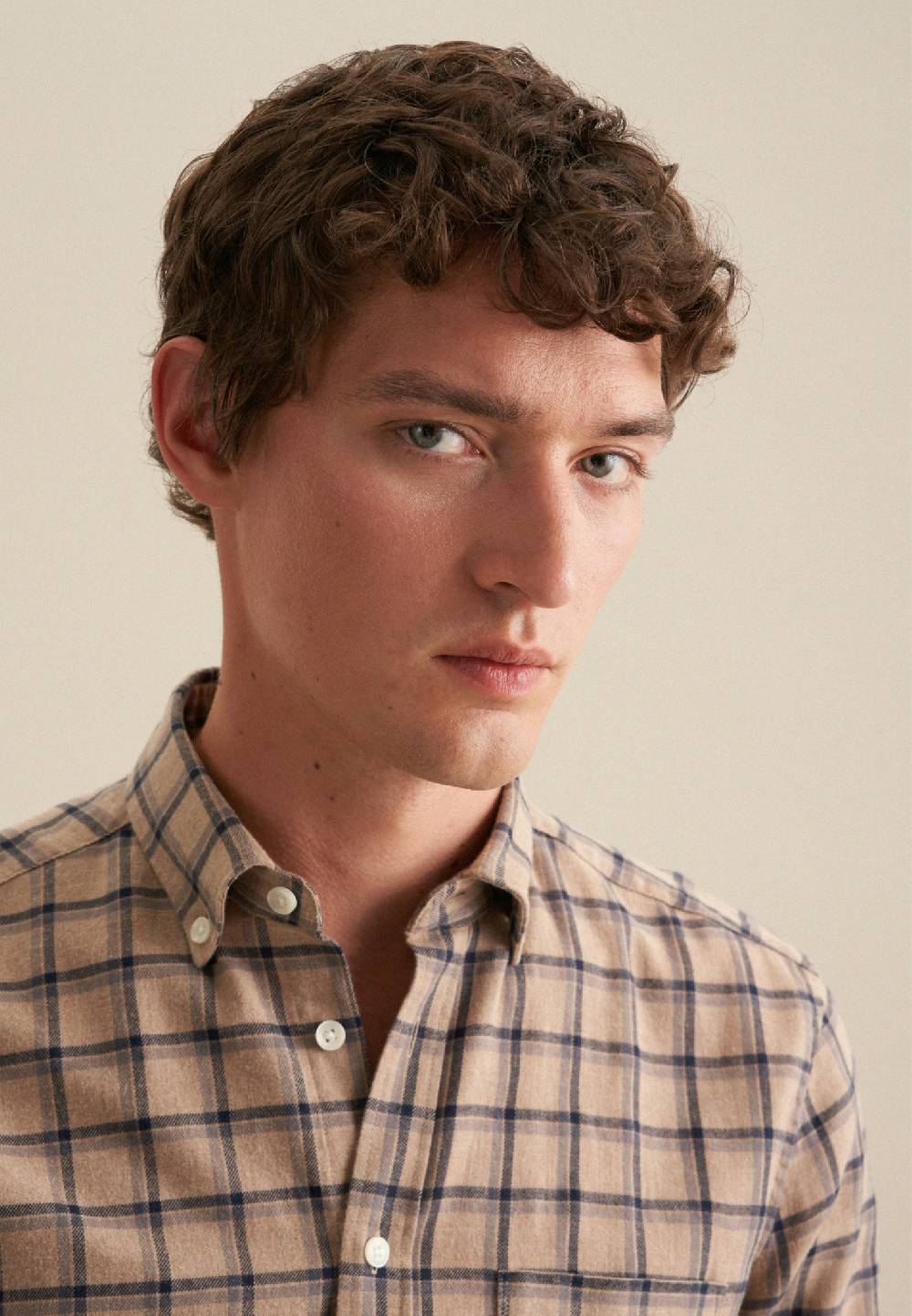 Studio Seidensticker Flanell Casual Hemd in Regular mit Button-Down-Kragen Nur für heute
