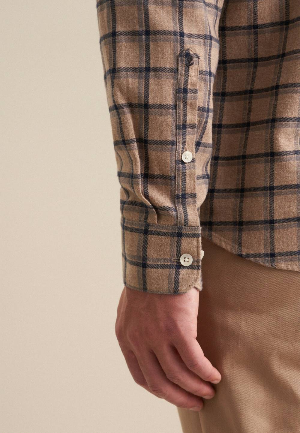 Studio Seidensticker Flanell Casual Hemd in Regular mit Button-Down-Kragen Nur für heute