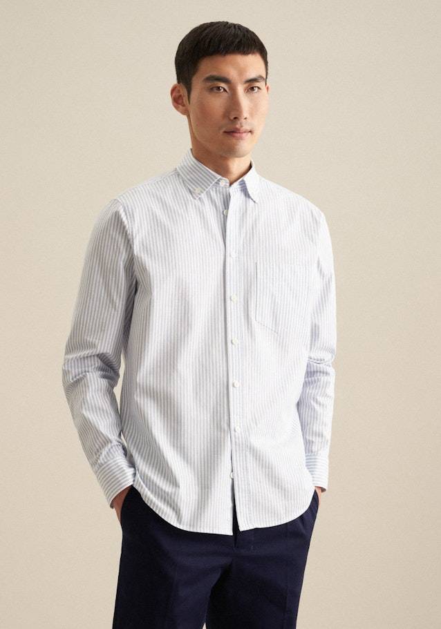 Studio Seidensticker Twill Casual Hemd in Regular mit Button-Down-Kragen Nur noch ein Tag übrig
