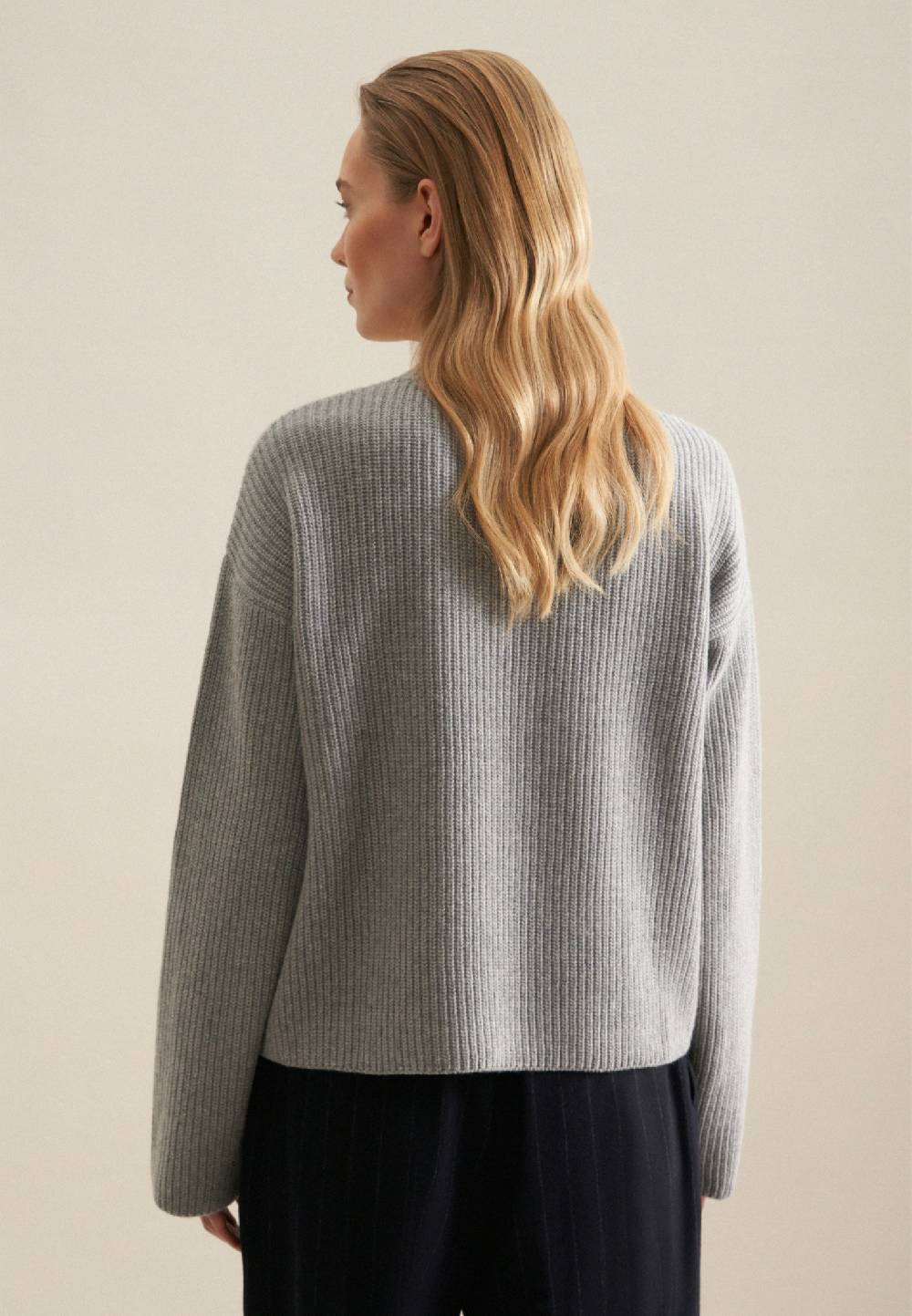 Studio Seidensticker Rundhals Pullover Oversized Tiefpreis