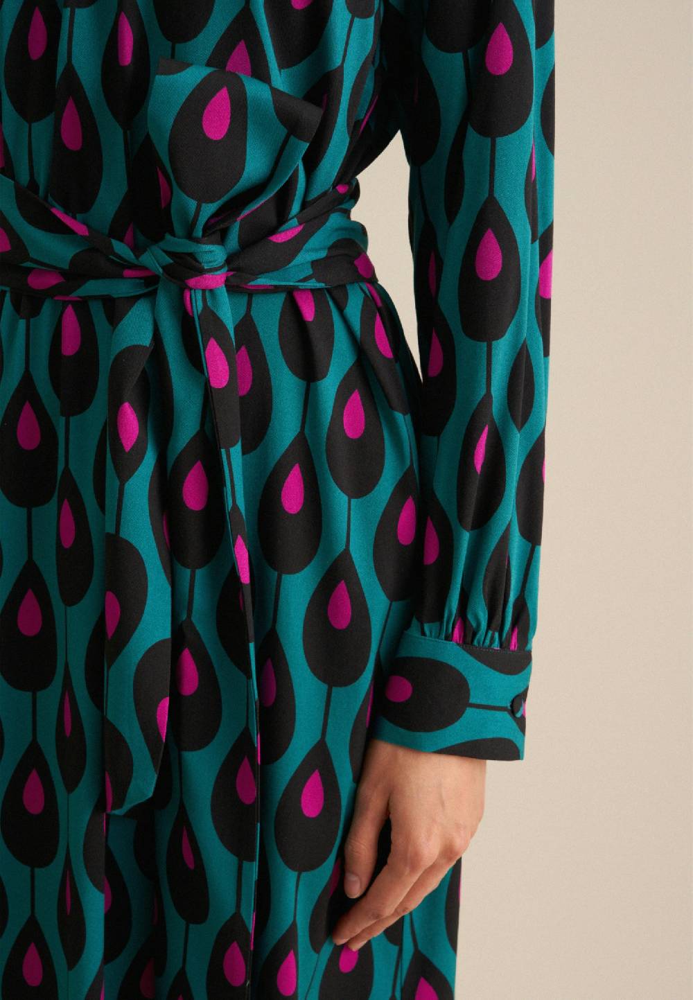 Studio Seidensticker Twill Midi Kleid Clearance-Verkauf