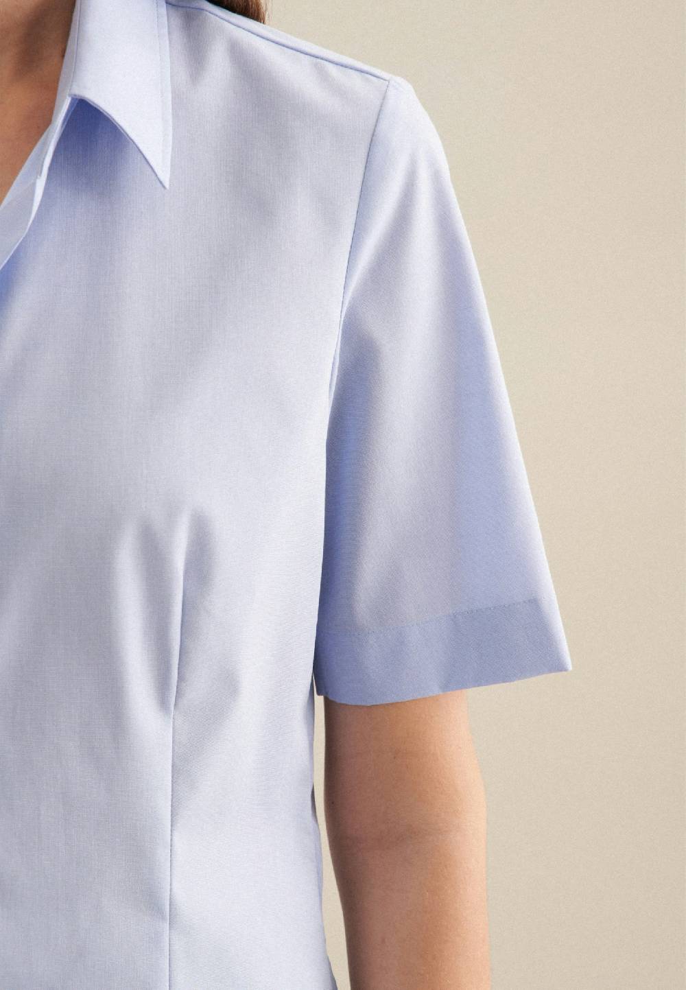 Studio Seidensticker Bügelfreie Kurzarm Fil a fil Hemdbluse Bis zu 60% Rabatt