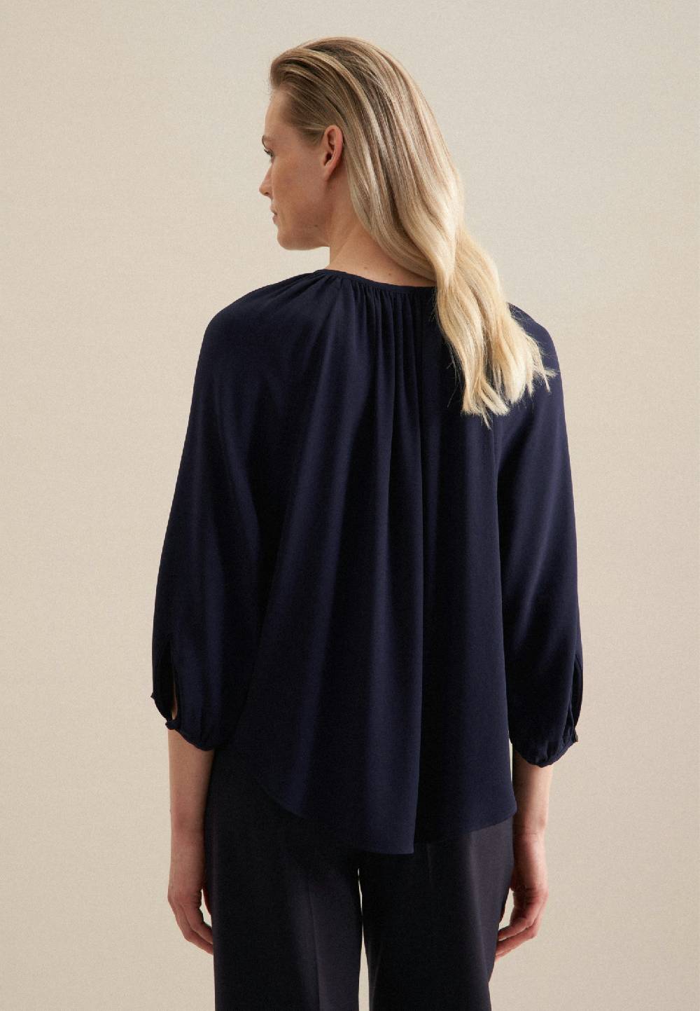 Studio Seidensticker 3/4-Arm Krepp Shirtbluse 50% Rabatt mit kostenlosem Versand