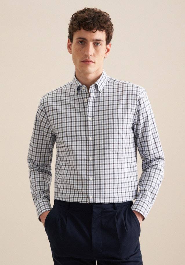 Studio Seidensticker Flanell Flanellhemd in Comfort mit Button-Down-Kragen Outlet