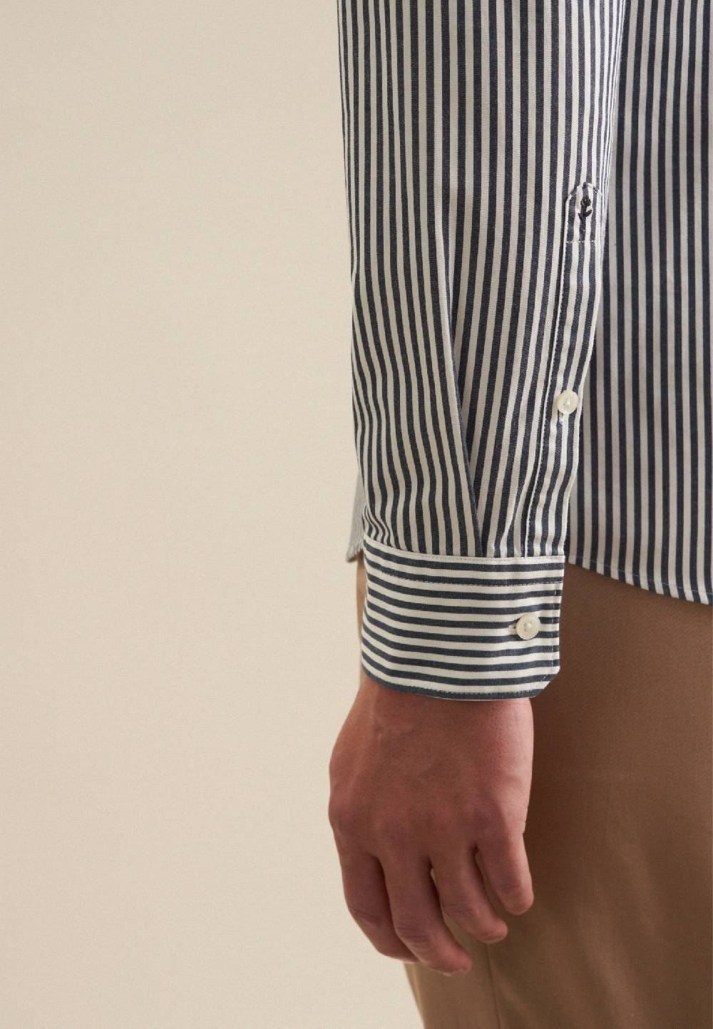 Studio Seidensticker Twill Casual Hemd in Slim mit Button-Down-Kragen Auslauf