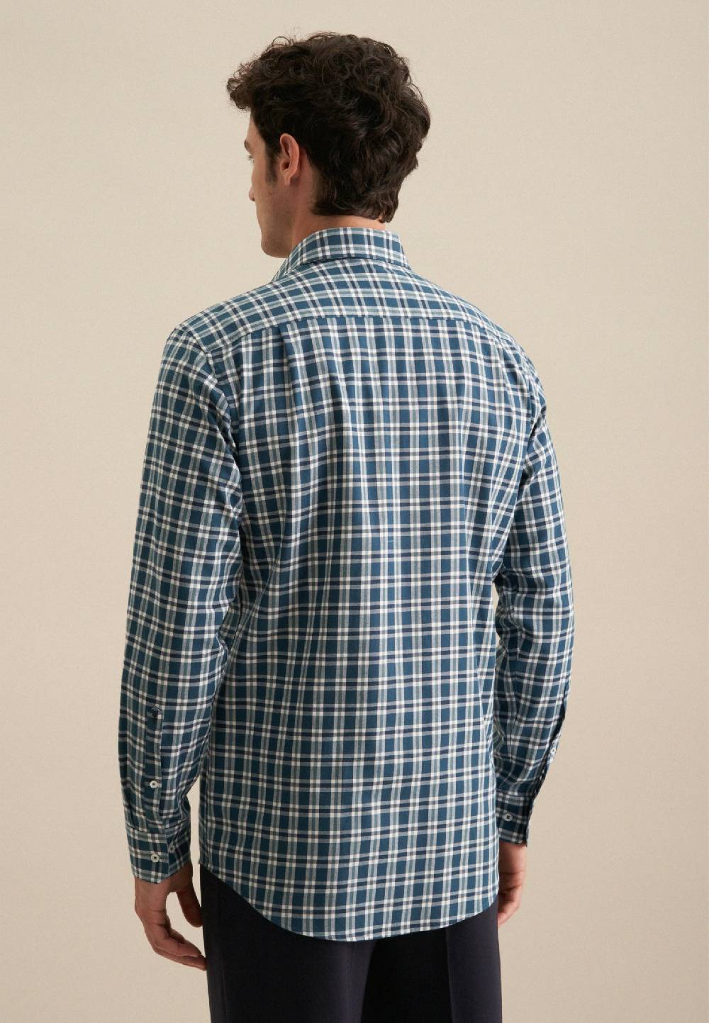 Studio Seidensticker Flanell Flanellhemd in Regular mit Button-Down-Kragen im Angebot
