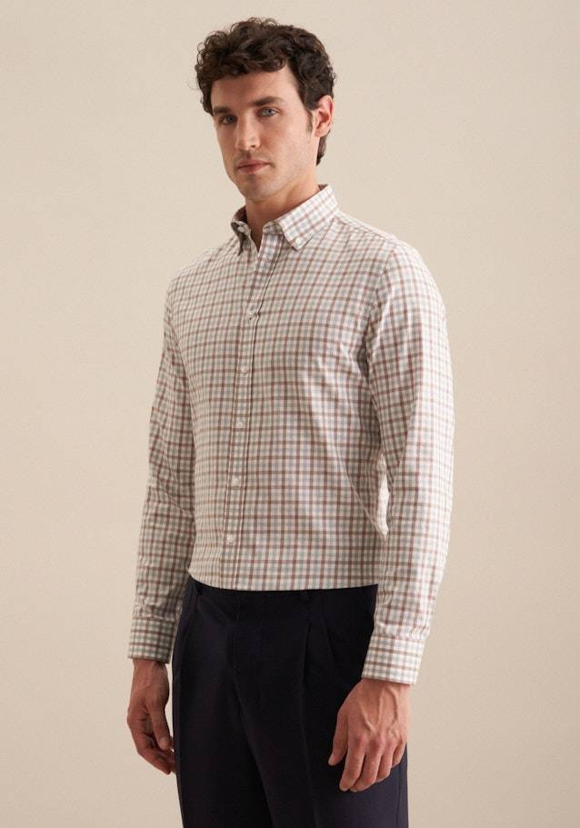 Studio Seidensticker Flanell Flanellhemd in Regular mit Button-Down-Kragen Kostenloser Versand