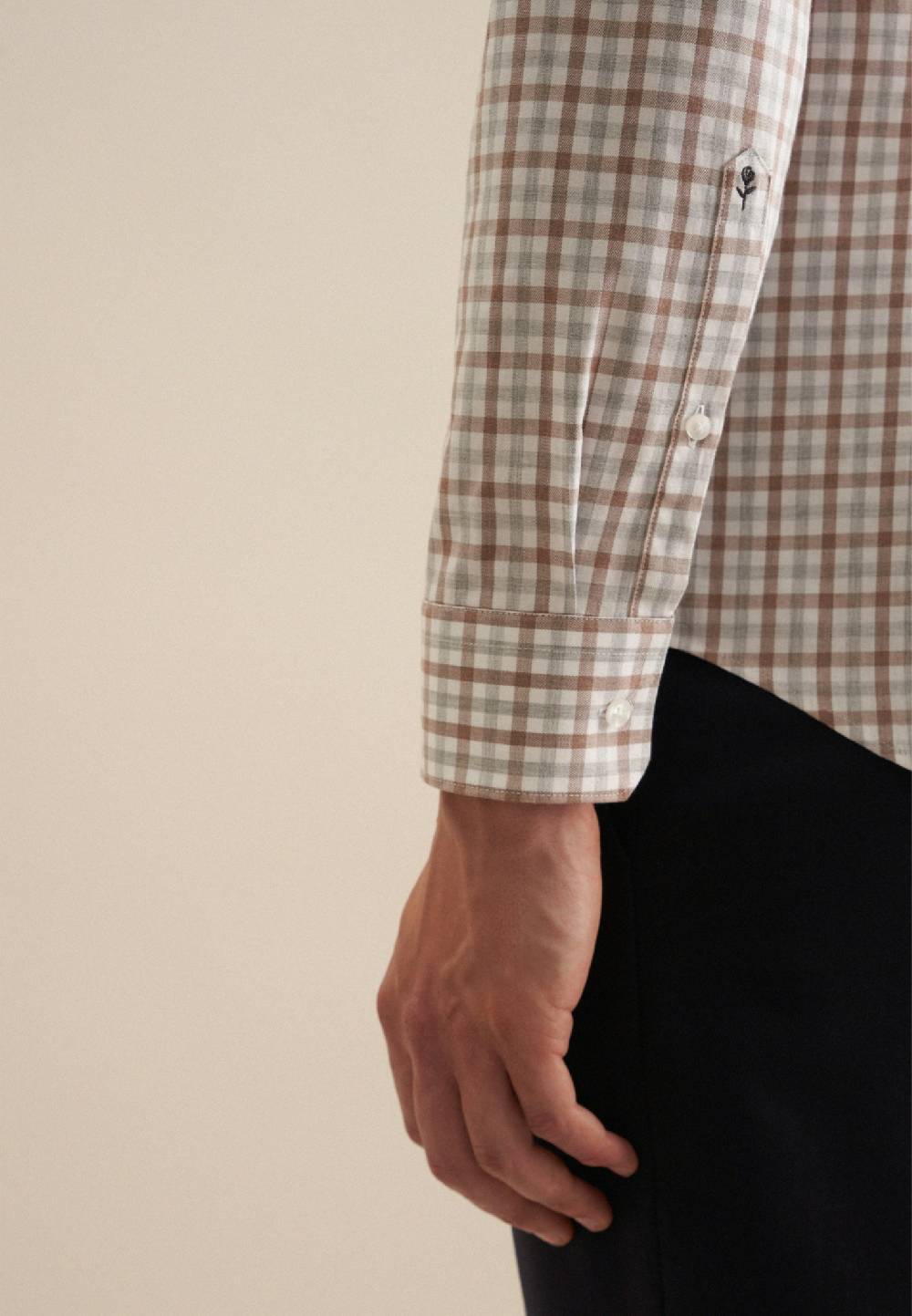 Studio Seidensticker Flanell Flanellhemd in Regular mit Button-Down-Kragen Kostenloser Versand