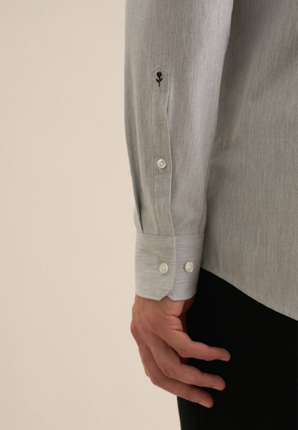 Studio Seidensticker Flanell Flanellhemd in Regular mit Kentkragen Fabrik Onlineshop
