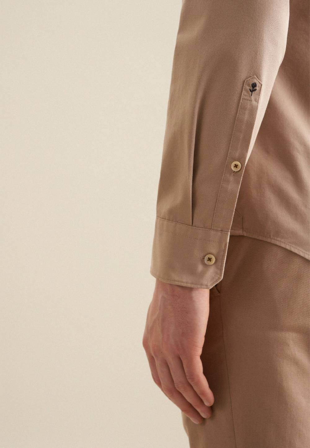 Studio Seidensticker Twill Casual Hemd in Slim mit Kentkragen Begrenztes Angebot