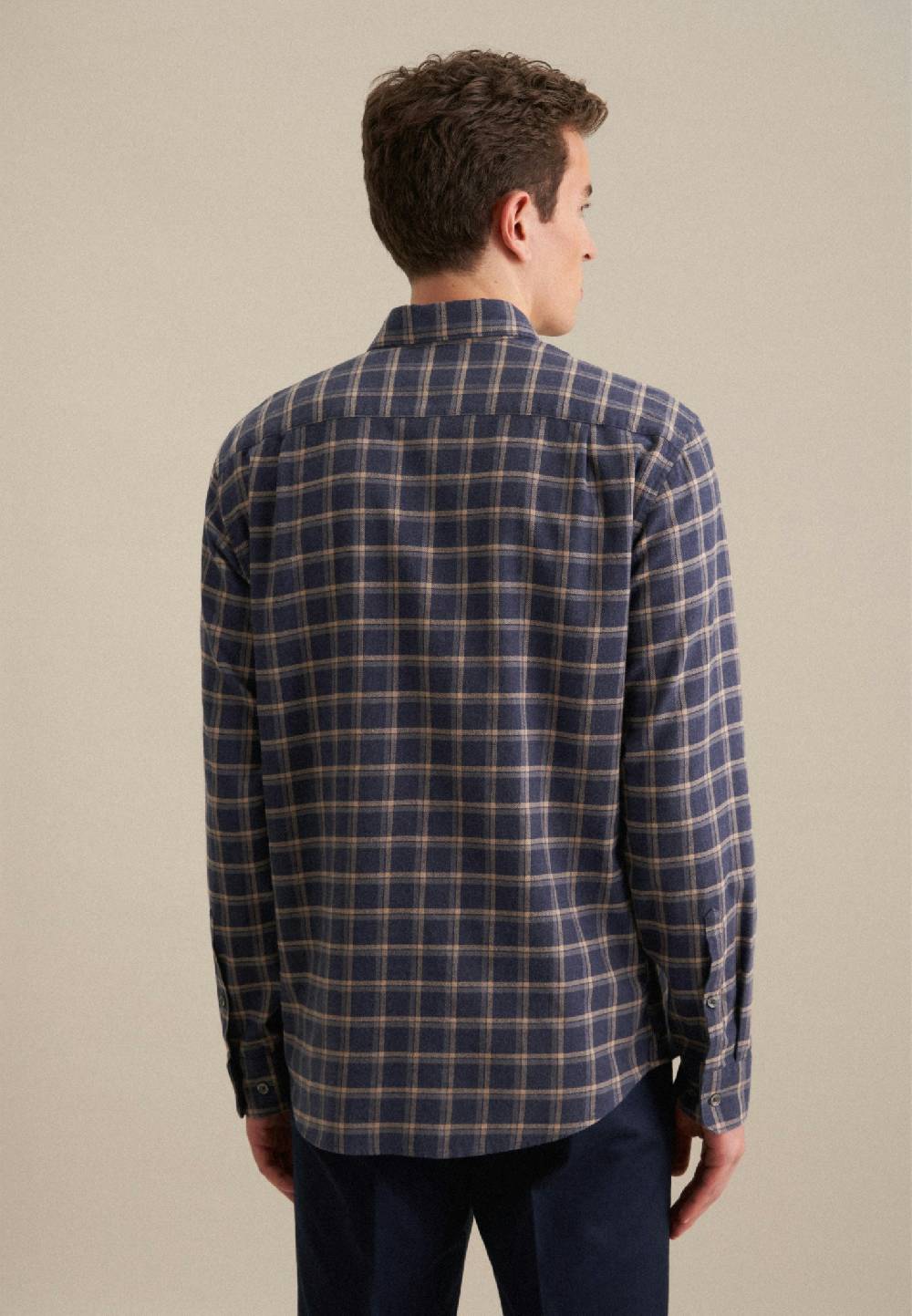 Studio Seidensticker Flanell Casual Hemd in Regular mit Button-Down-Kragen Weihnachtsangebot