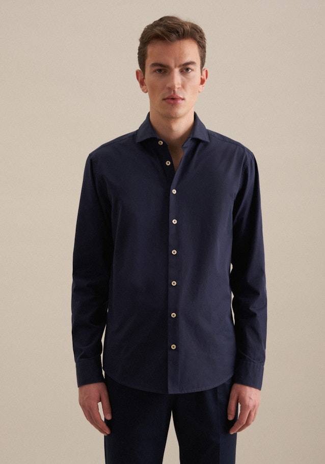 Studio Seidensticker Twill Casual Hemd in Regular mit Kentkragen Muttertagsangebot