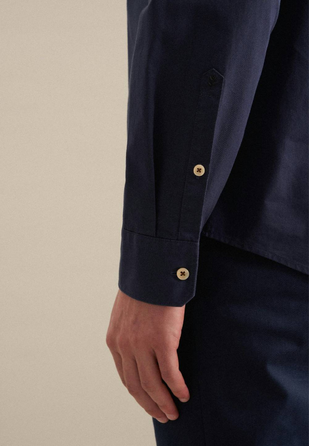 Studio Seidensticker Twill Casual Hemd in Regular mit Kentkragen Muttertagsangebot