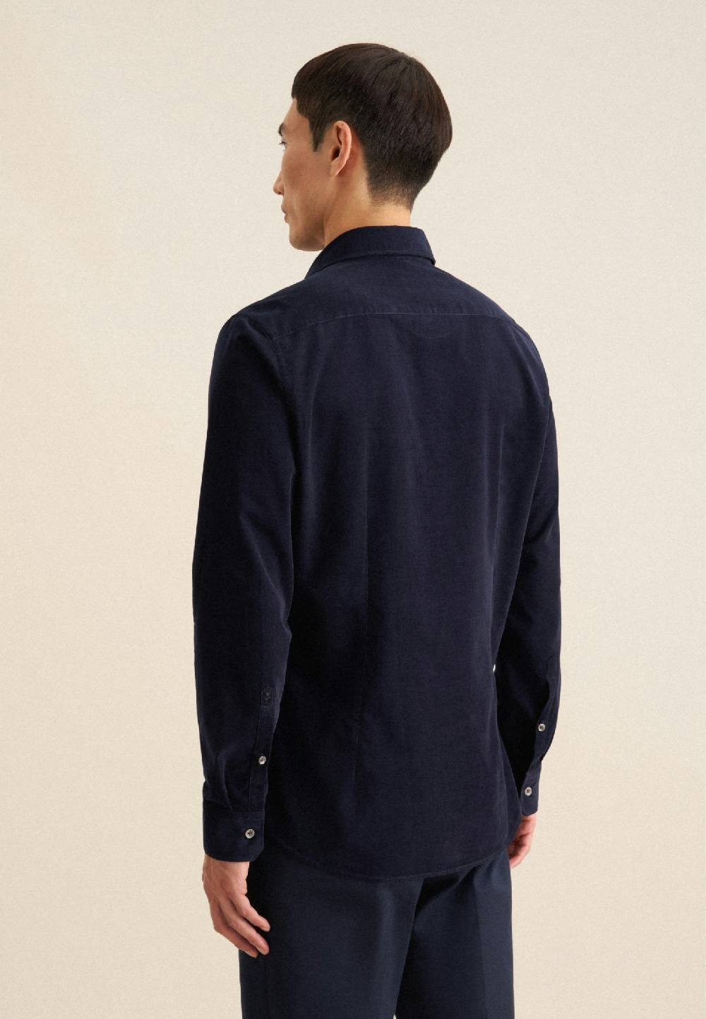 Studio Seidensticker Cord Casual Hemd in Slim mit Kentkragen Lagerräumung