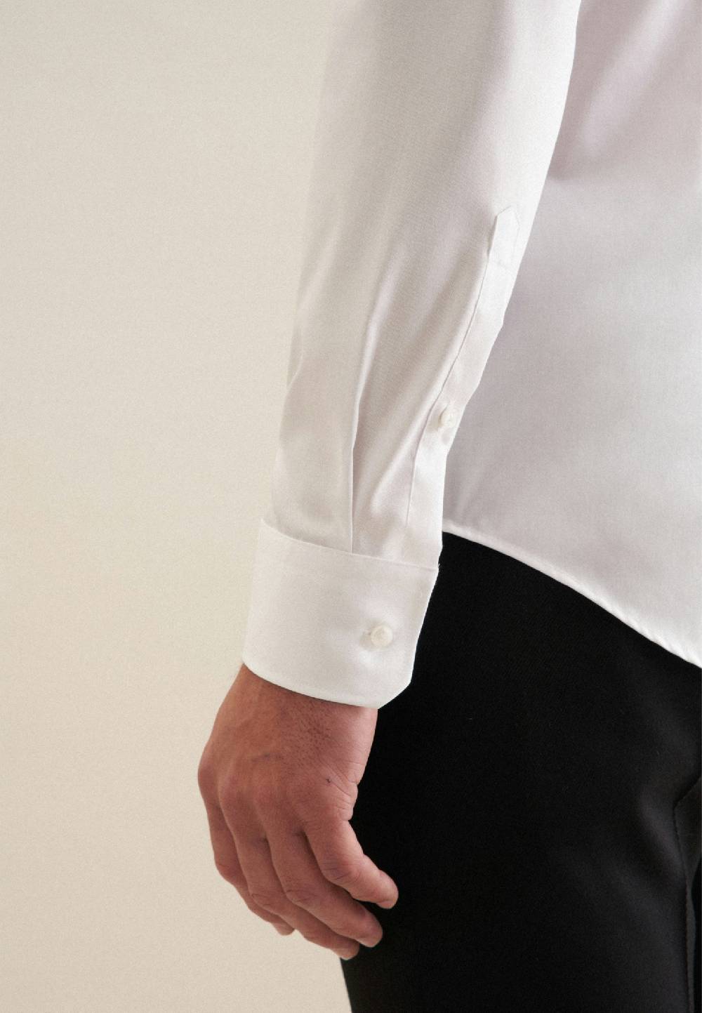 Studio Seidensticker Bügelfreies Twill Business Hemd in Slim mit Kentkragen Blitzangebot