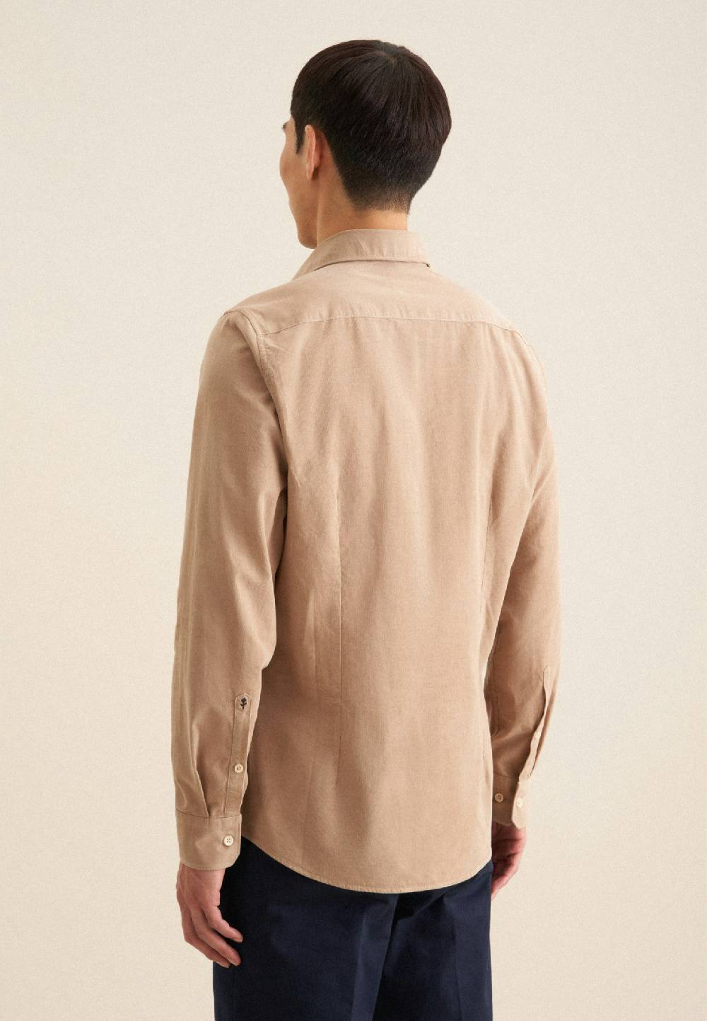Studio Seidensticker Cord Casual Hemd in Slim mit Kentkragen Neueste Stile
