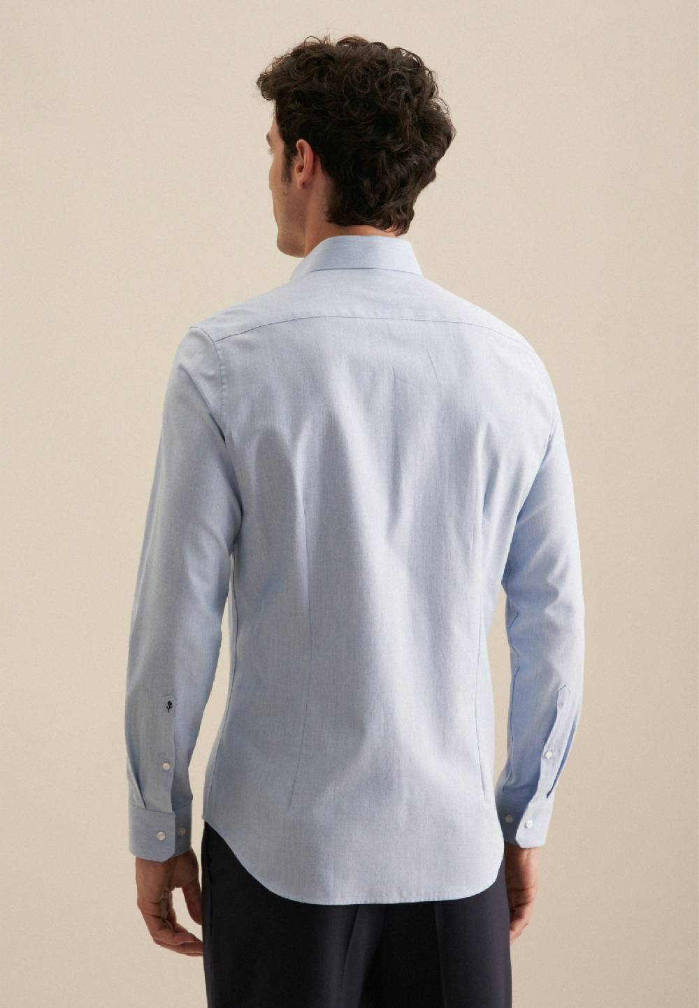 Studio Seidensticker Flanell Flanellhemd in Shaped mit Kentkragen Riesige Rabatte
