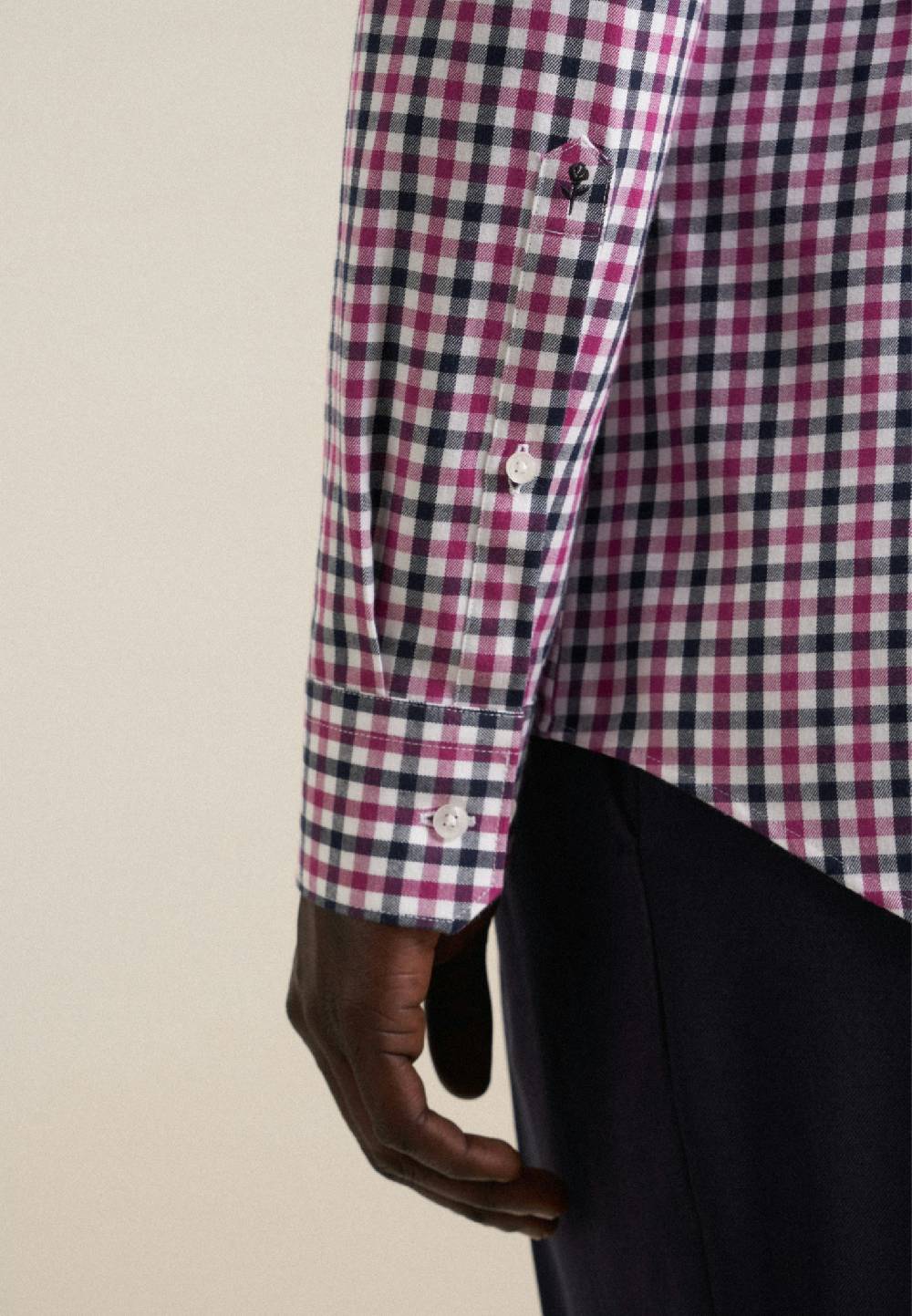 Studio Seidensticker Flanell Flanellhemd in Slim mit Button-Down-Kragen Fabrikladen