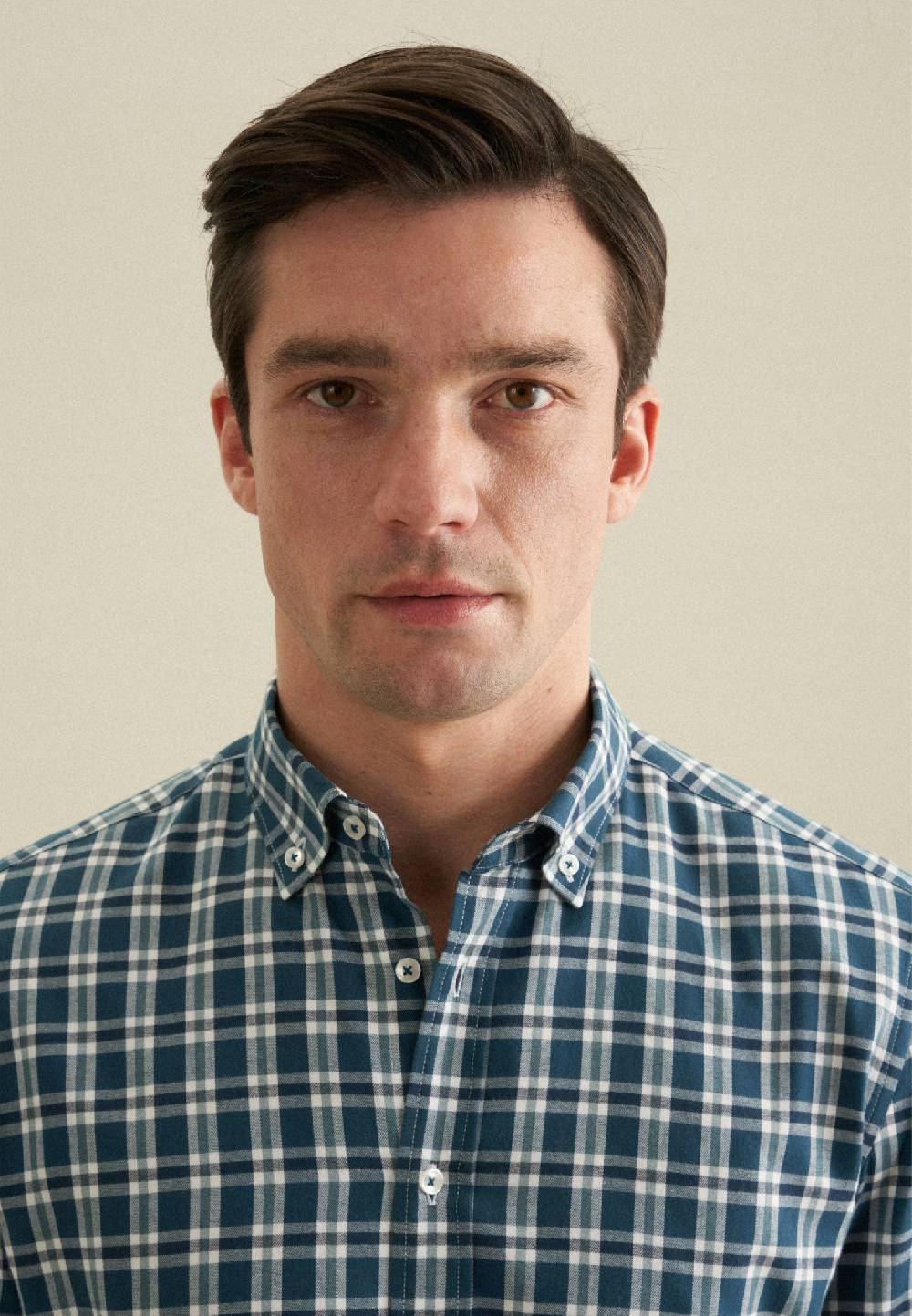 Studio Seidensticker Flanell Flanellhemd in Slim mit Button-Down-Kragen Heißer Verkauf