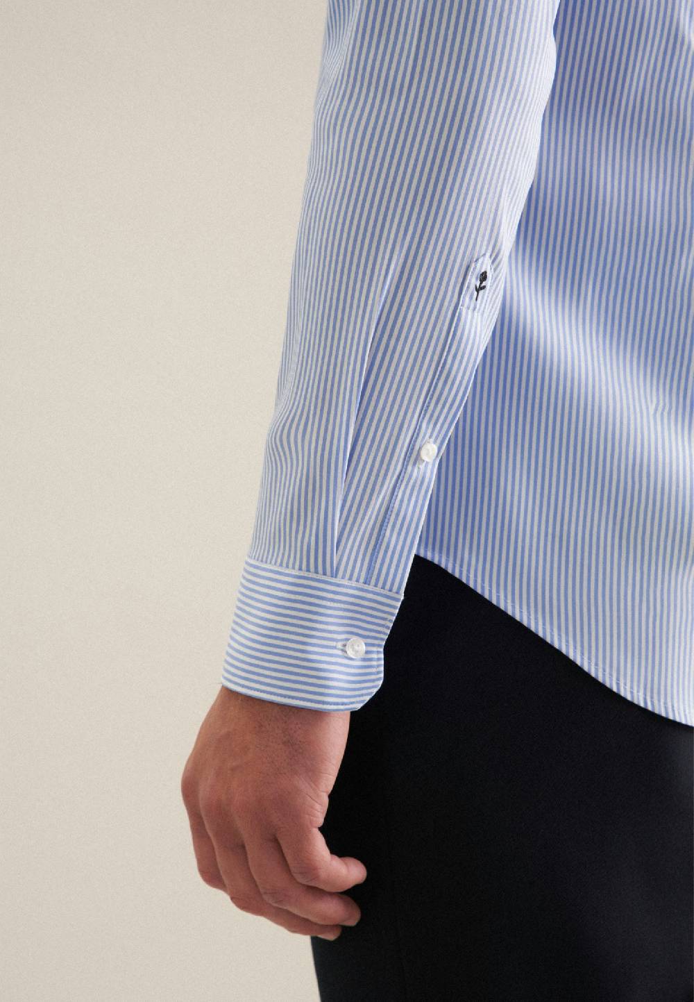 Studio Seidensticker Twill Performance-Hemd in Slim mit Kentkragen Bestseller