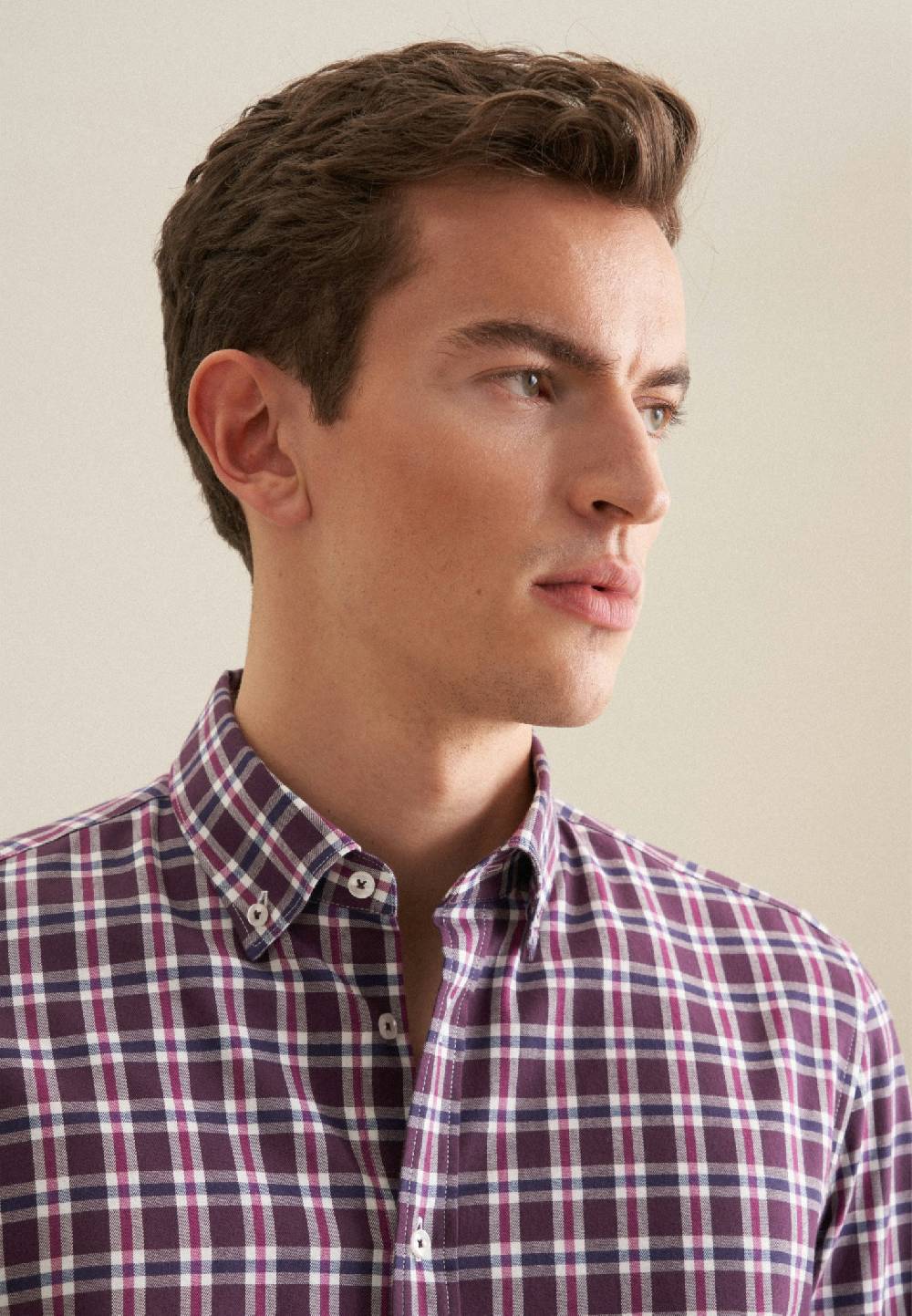 Studio Seidensticker Flanell Flanellhemd in Slim mit Button-Down-Kragen Tiefpreis