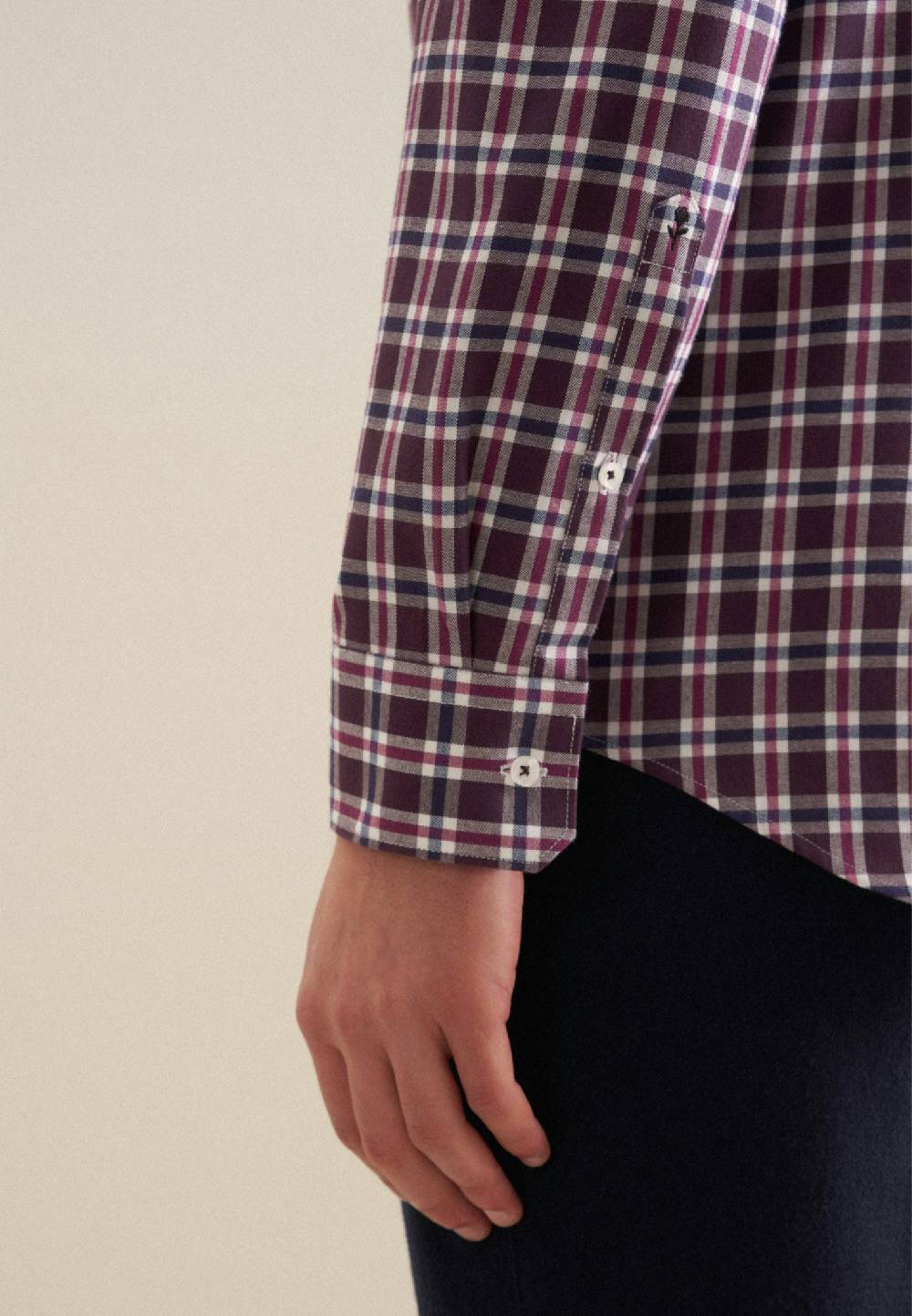 Studio Seidensticker Flanell Flanellhemd in Slim mit Button-Down-Kragen Tiefpreis