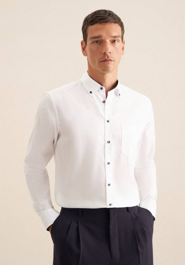 Studio Seidensticker Bügelfreies Twill Business Hemd in Regular mit Button-Down-Kragen Sonderangebot