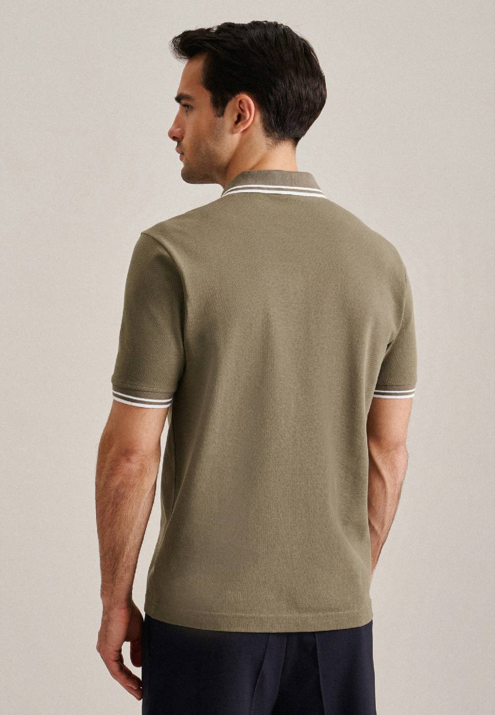 Studio Seidensticker Kragen Polo-Shirt Gerader Schnitt (Normal-Fit) Tiefpreis