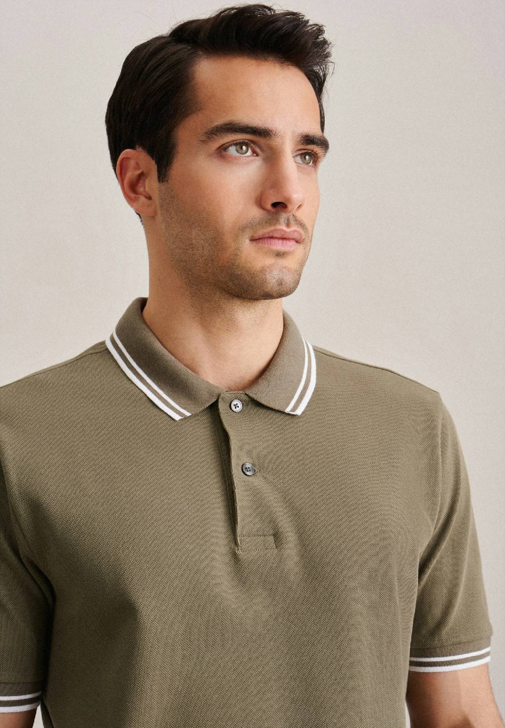 Studio Seidensticker Kragen Polo-Shirt Gerader Schnitt (Normal-Fit) Tiefpreis