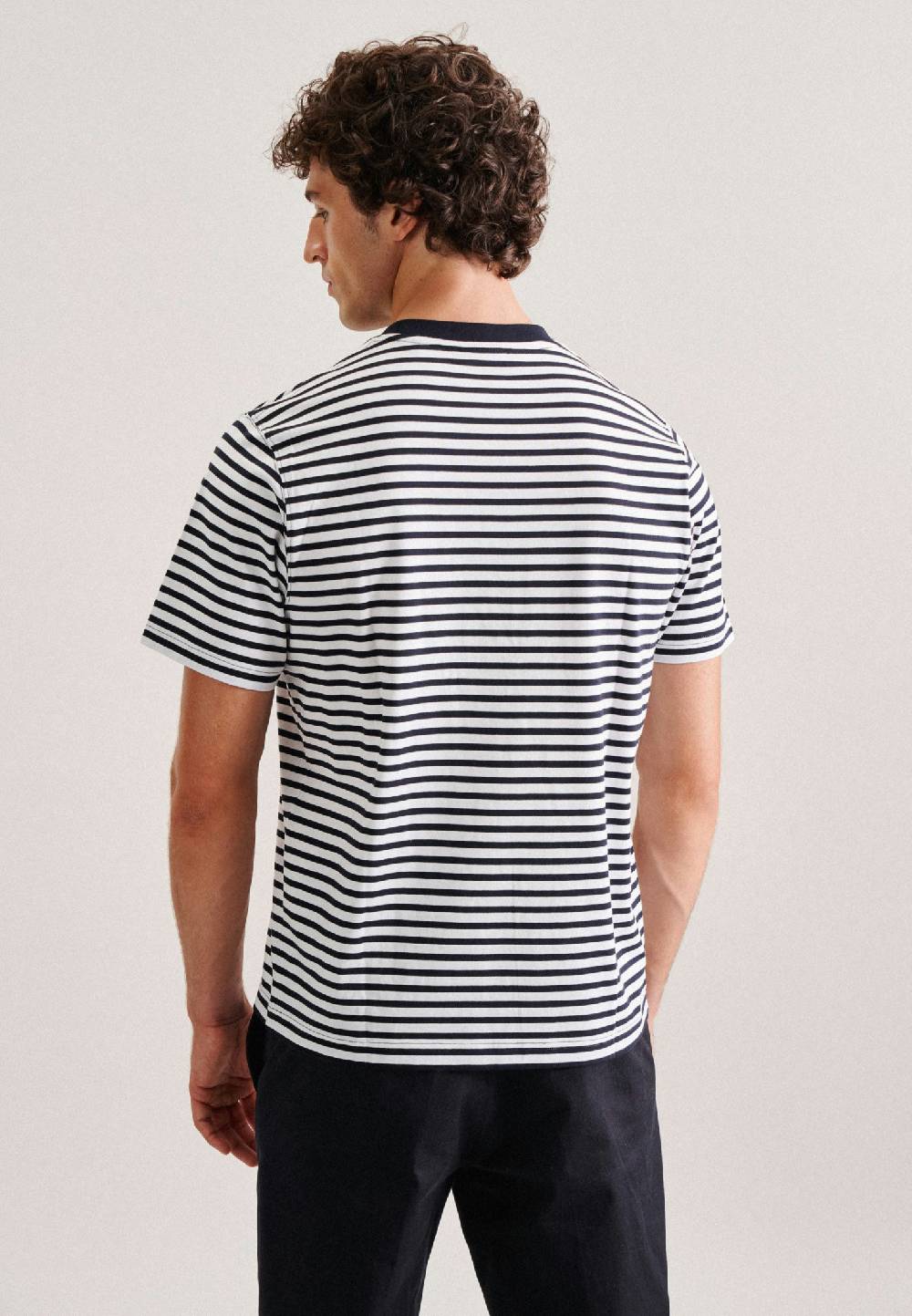 Studio Seidensticker Rundhals T-Shirt Gerader Schnitt (Normal-Fit) Wochenangebot