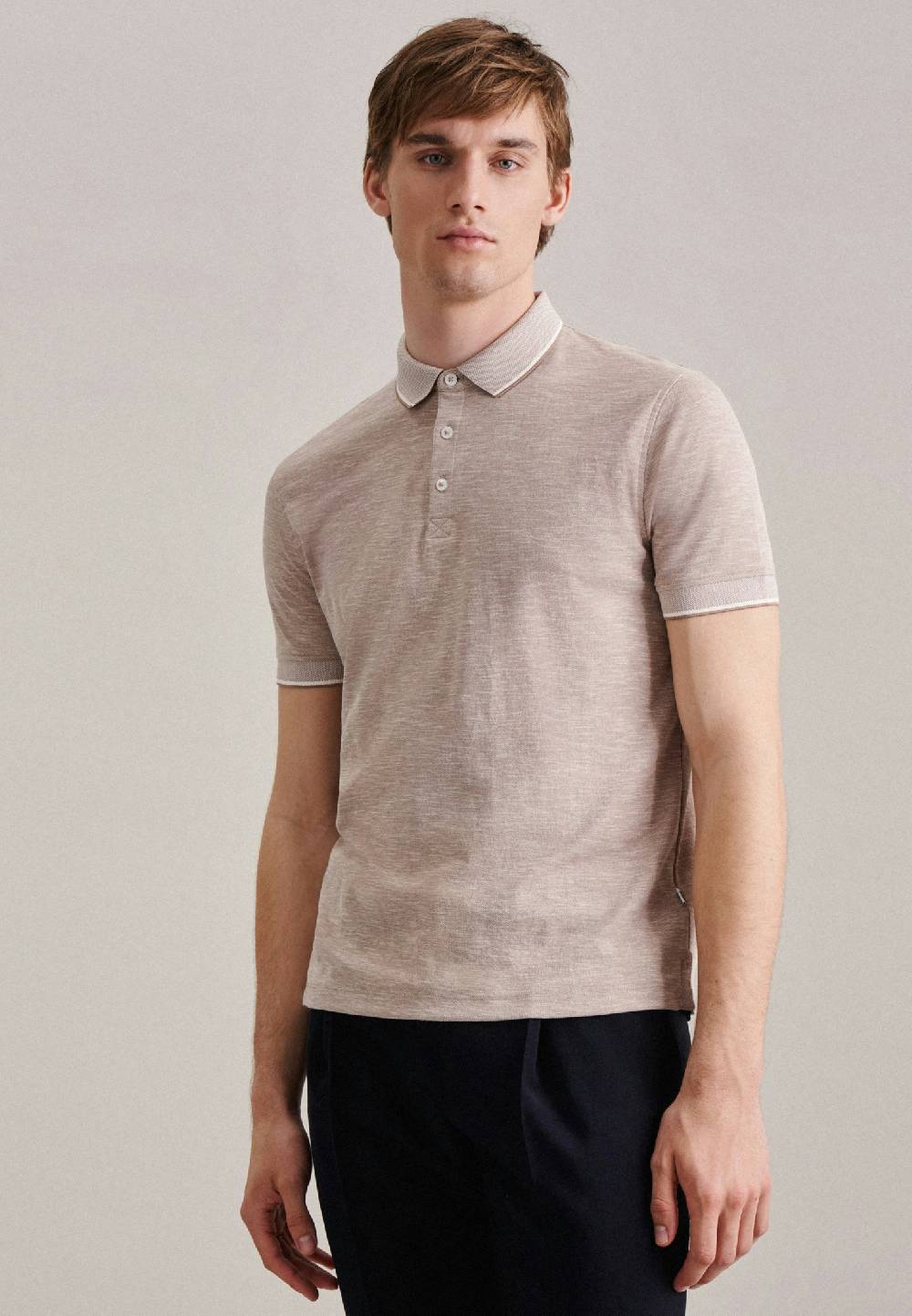 Studio Seidensticker Kragen Polo-Shirt Tailliert (Slim-Fit) Neueste Stile