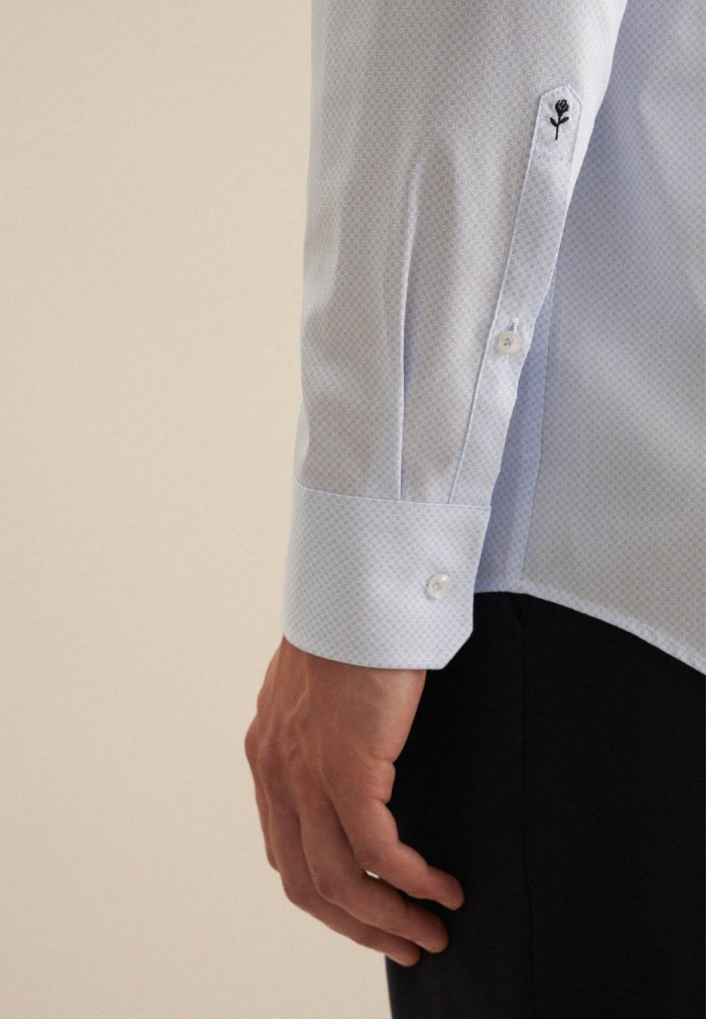 Studio Seidensticker Twill Business Hemd in Comfort mit Kentkragen Outlet