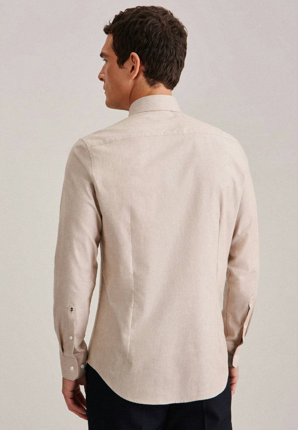 Studio Seidensticker Twill Flanellhemd in Slim mit Kentkragen Neueste Mode