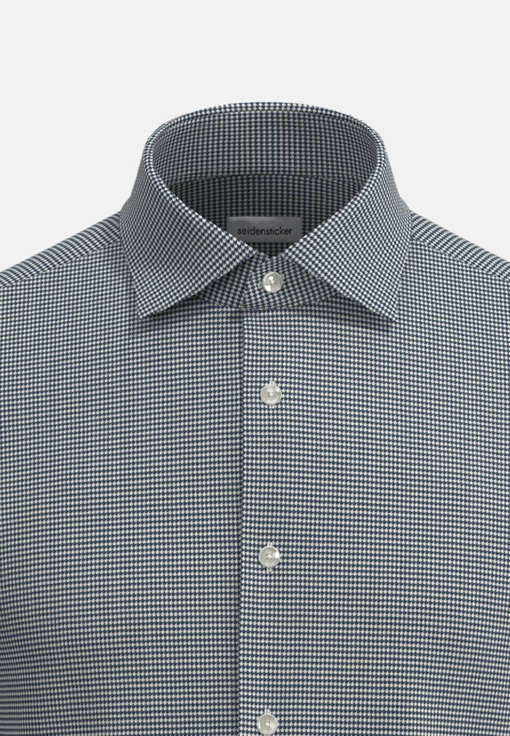 Studio Seidensticker Bügelleichtes Satin Business Hemd in Shaped mit Kentkragen Blitzangebot