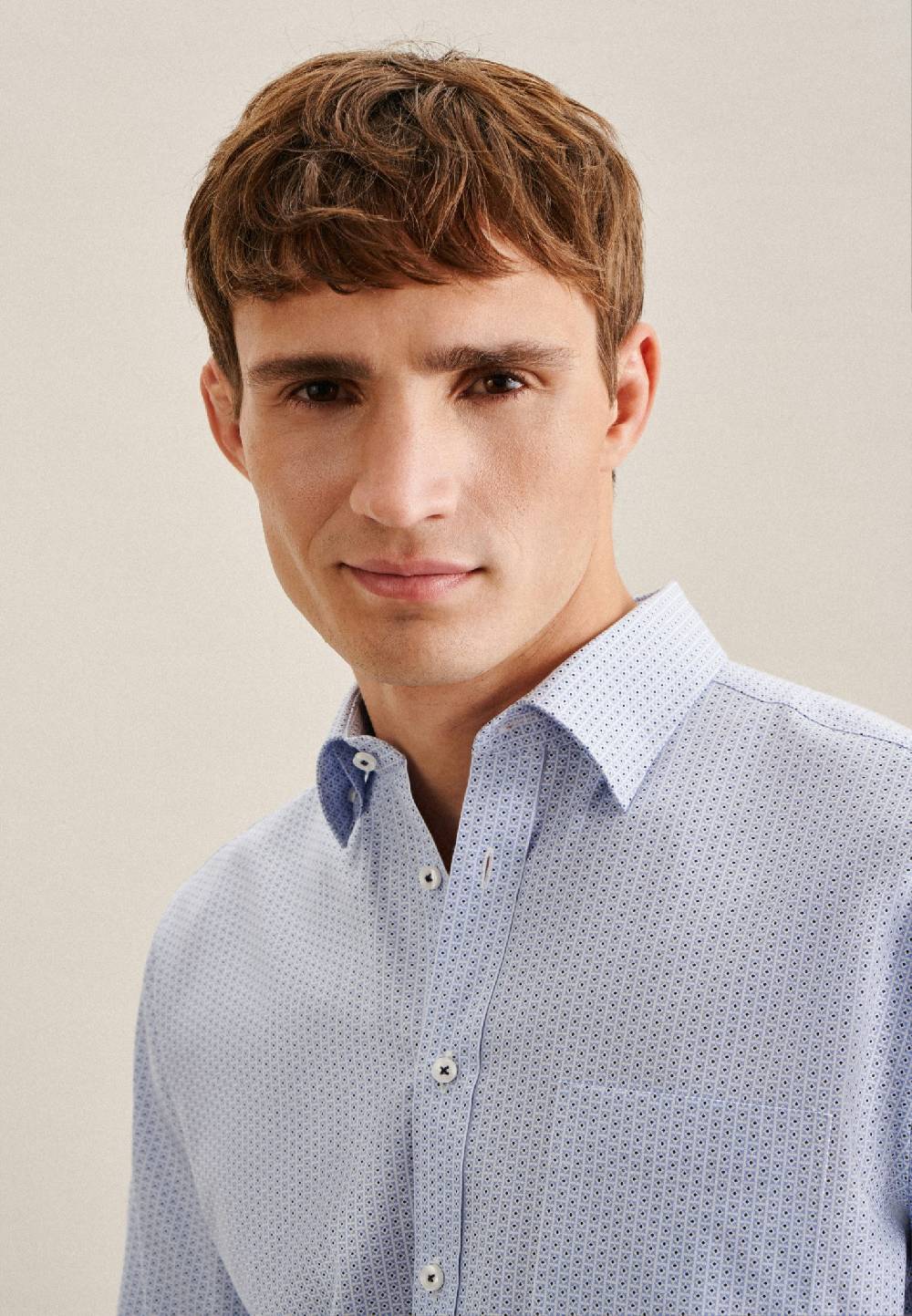 Studio Seidensticker Twill Business Hemd in Regular mit Covered-Button-Down-Kragen Riesige Ersparnisse