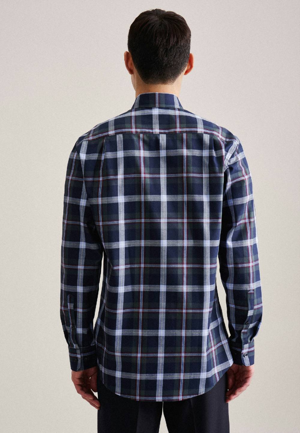 Studio Seidensticker Twill Flanellhemd in Regular mit Button-Down-Kragen Versandkostenfrei