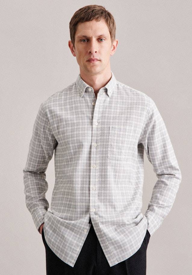 Studio Seidensticker Twill Casual Hemd in Regular mit Button-Down-Kragen Flash Sale