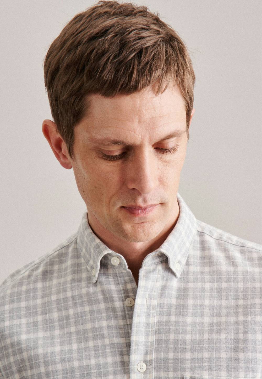 Studio Seidensticker Twill Casual Hemd in Regular mit Button-Down-Kragen Flash Sale