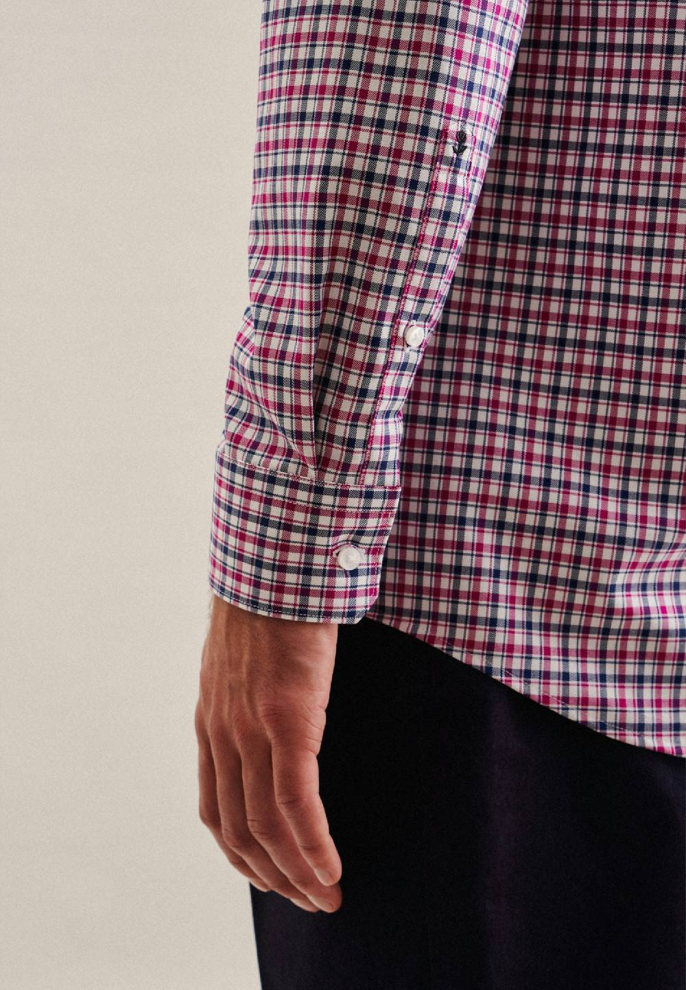 Studio Seidensticker Bügelfreies Twill Business Hemd in Regular mit Button-Down-Kragen Blitzangebot