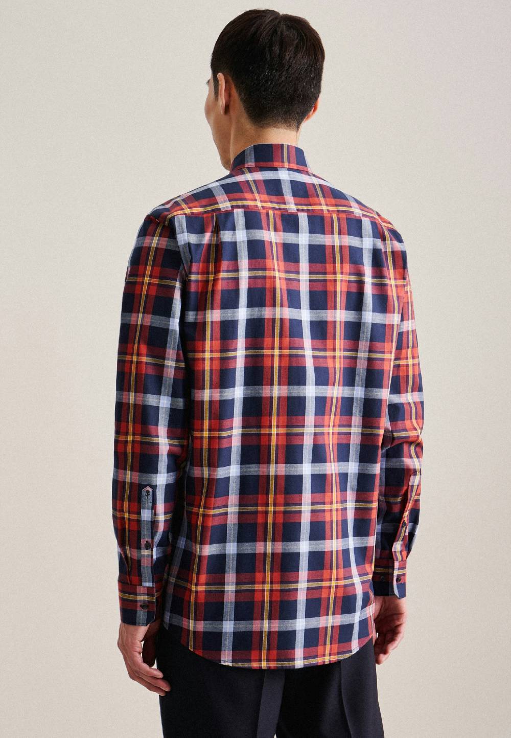 Studio Seidensticker Twill Flanellhemd in Regular mit Button-Down-Kragen Wochenangebot